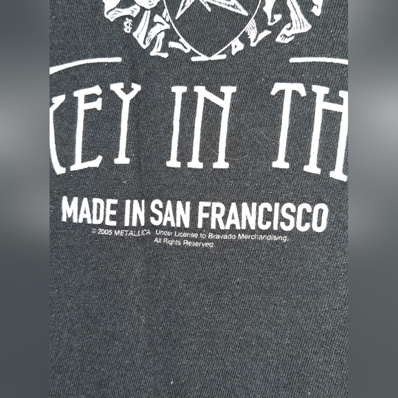 Vintage y2k Metalica whisky in the jar cross string v neck - Picture 2 of 10